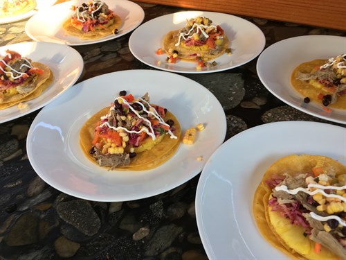 Shady Lane Cellars Pork Tostada