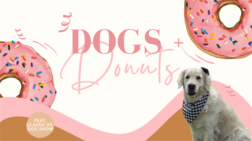 Pink Modern Minimalist Grand Opening Donuts And Coffee Shop Invitation Flyer (Zoom Virtual Background)